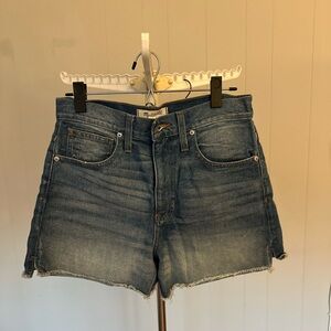 Madewell Faded Blue Jean Shorts